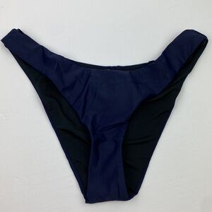 NWT J. Crew | Curved Waist Cheeky Bikini Bottom Navy S